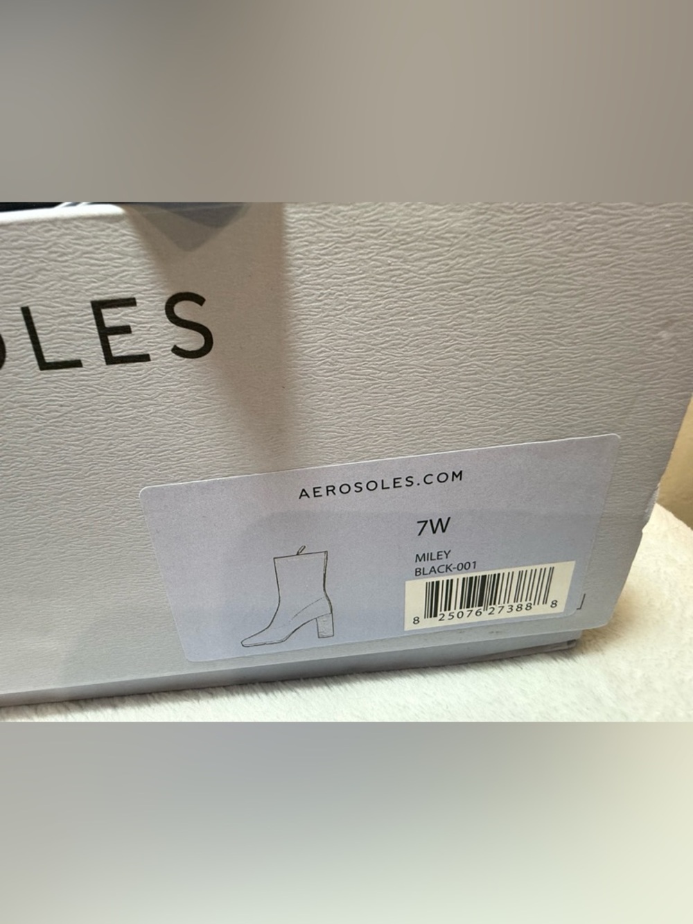 Aerosoles “Miley” Black Block Heel Ankle Boots - Size 7W - NWT in box - Picture 3 of 10